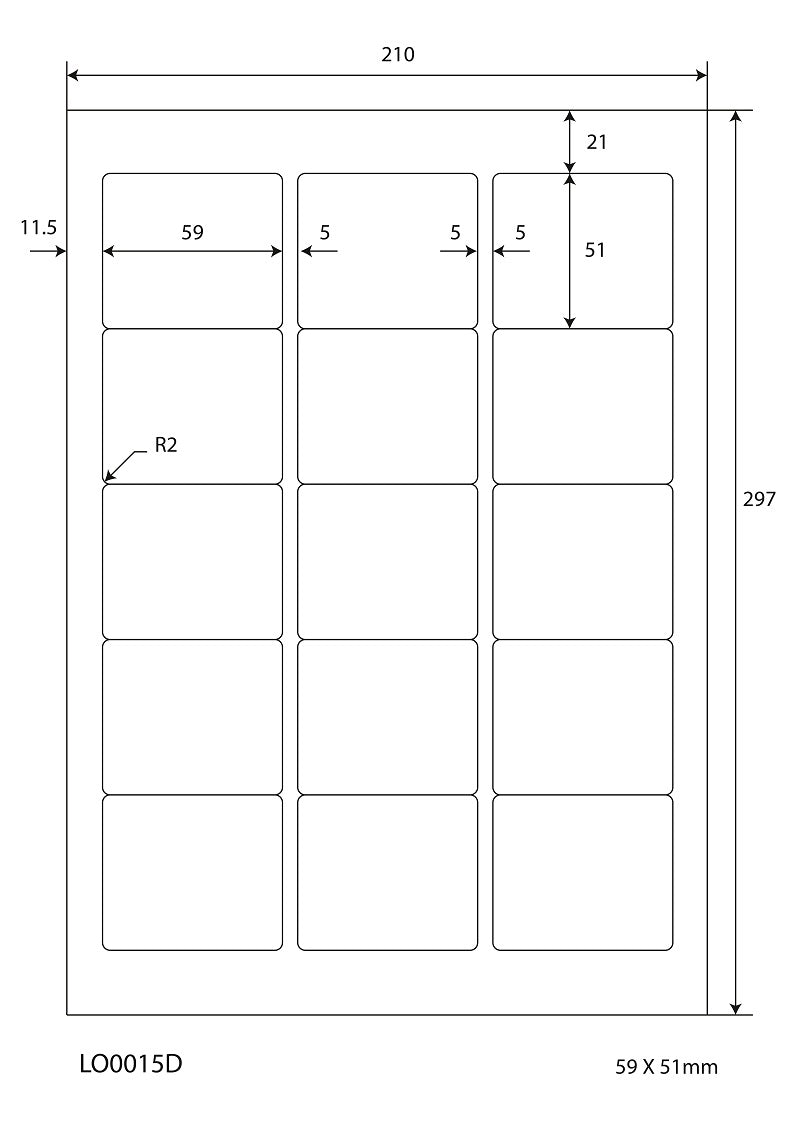 5600 Universaletiketten 50x20mm, auf 100 Din A4 Bogen, matt, selbstkle 5600 Universaletiketten 50x20mm, auf 100 Din A4 Bogen, matt, selbstkle