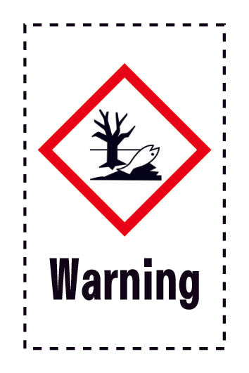 Aufkleber "Warning" 2.4x3.9 cm bis 15x24 cm, aus Papier oder Plastik ES-GHS-09-15-Warning