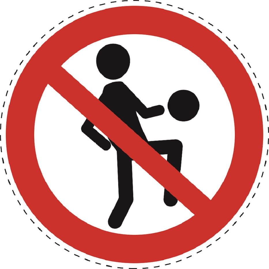 Verbotsaufkleber "Spielen nicht erlaubt" aus PVC Plastik, ES-SI22400