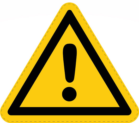 Warnaufkleber "Warnung vor Gefahrenstelle" aus PVC Plastik, ES-SIW-000